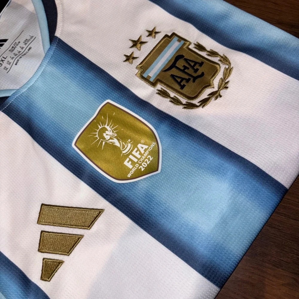 adidas Argentina 2026 Home Jersey Messi  White Blue World Cup No Patch Mens 3XL